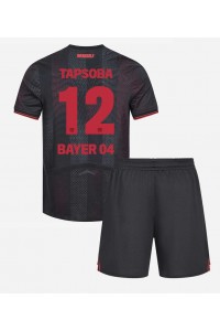 Fotbalové Dres Bayer Leverkusen Edmond Tapsoba #12 Dětské Domácí Oblečení 2025-26 Krátký Rukáv (+ trenýrky)